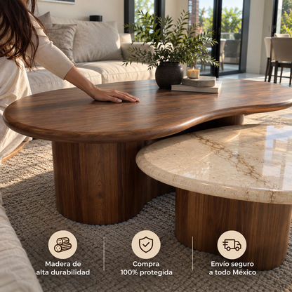 SOFLIXMEXICO® NÓRDICA — La mesa que transforma tu sala
