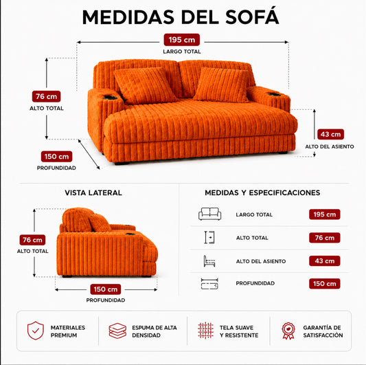 SOFLIXMÉXICO® ASTRA — El diseño que transforma toda tu sala.
