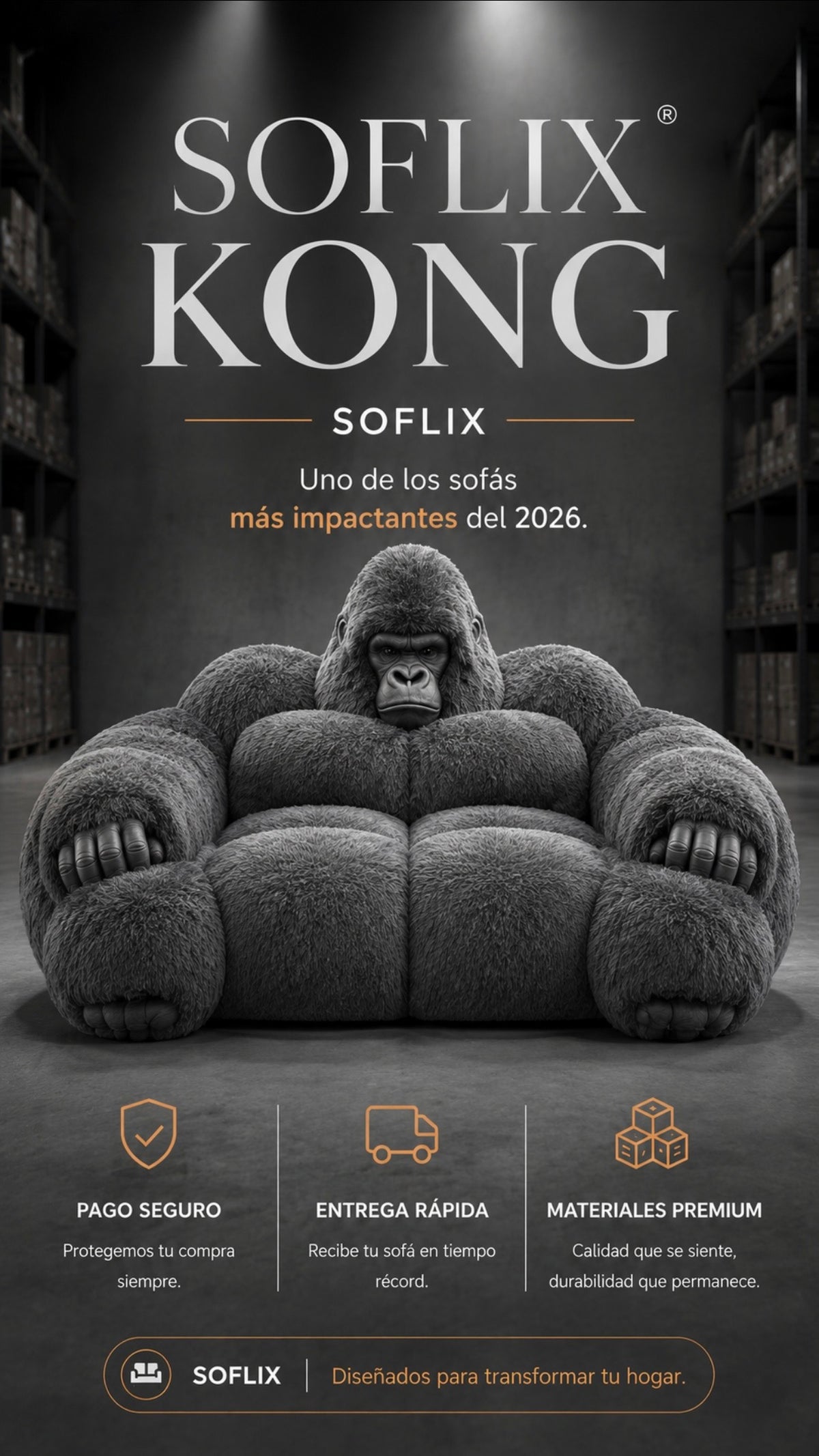 SOFLIXMÉXICO® KONG — El sofá que todos quieren tener este 2026.
